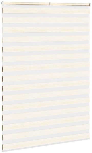 vidaXL Doppelrollo Marmorbeige 165x230cm Stoffbreite 160,9 cm Polyester 4014716 Bild 4