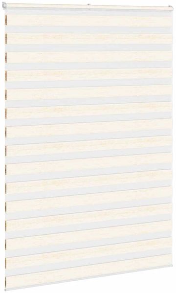 vidaXL Doppelrollo Marmorbeige 165x230cm Stoffbreite 160,9 cm Polyester 4014716 Bild 3