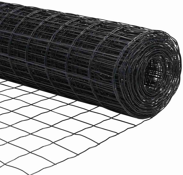 vidaXL Euro-Zaun mit Spitzen 10 x 1 m PVC-beschichteter Stahl Grau 3350704 Bild 11