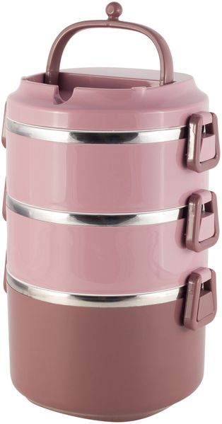 Lunchbox 3 Etagen Frischhaltedose Essensbehälter Lunch Box Brotdose Frühstücksdose Grün