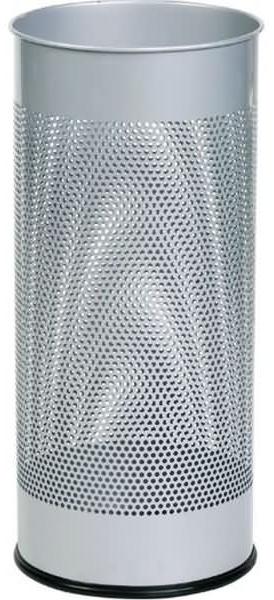 Alco Papierkorb Metall 28,5 Liter silber