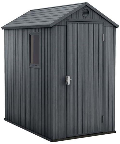 Keter Gerätehaus Darwin 46 Grau Holz-Optik 432439