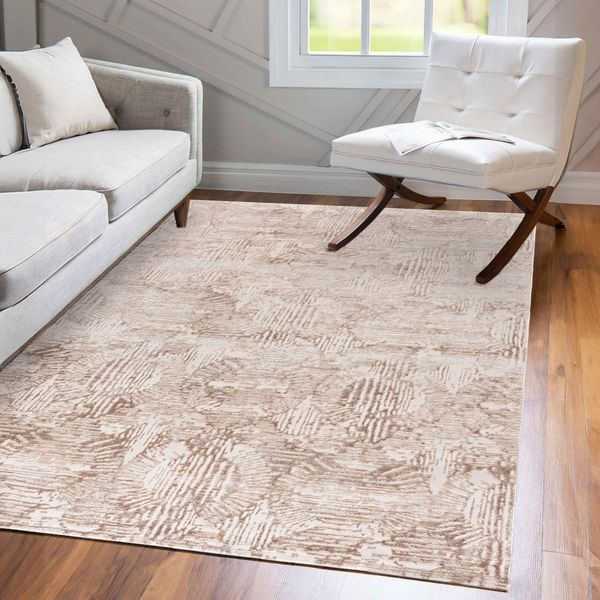 Mazovia Designteppich Modern Geometrisch Wohnzimmer, Schlafzimmer, Esszimmer, Büro, 80 x 150 cm, Fußbodenheizung