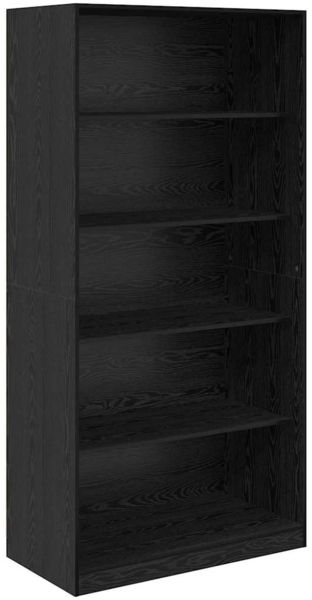 vidaXL Kleiderschrank mit Regal Schwarz Eichen-Optik 100 x 50 x 200 cm 3403218