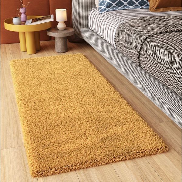 Tapiso Hochflor-Läufer ESSENCE, rechteckig, Höhe: 40 mm, Wohnzimmer, Schlafzimmer, Shaggy