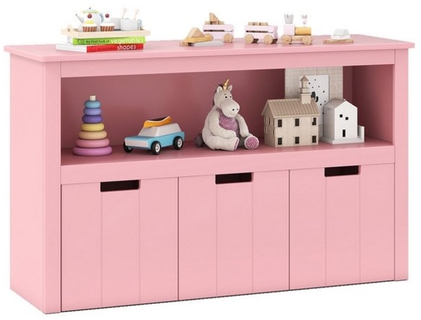 COSTWAY Bücherregal, Kinderregal Spielzeugschrank mit Schubladen Bild 4