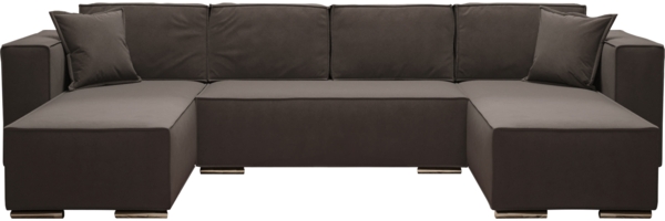 AX LIVING Braun Ecksofa mit Schlaffunktion U-Form Vinoria 327 cm Bild 2