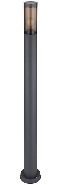 2x Stehleuchte, IP44, rauchig, anthrazit, E27, H 110cm Bild 5