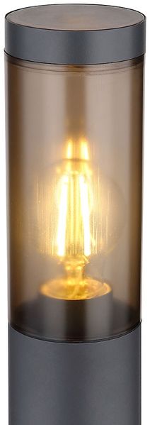 2x Stehleuchte, IP44, rauchig, anthrazit, E27, H 110cm Bild 6