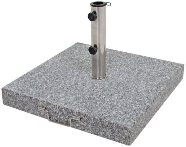 Schirmständer 58kg Granit / Stahl, mit Rollen
