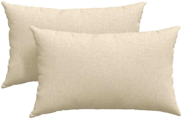 vidaXL Sofakissen 2 pcs Creme 50 x 30 cm Stoff 42013617