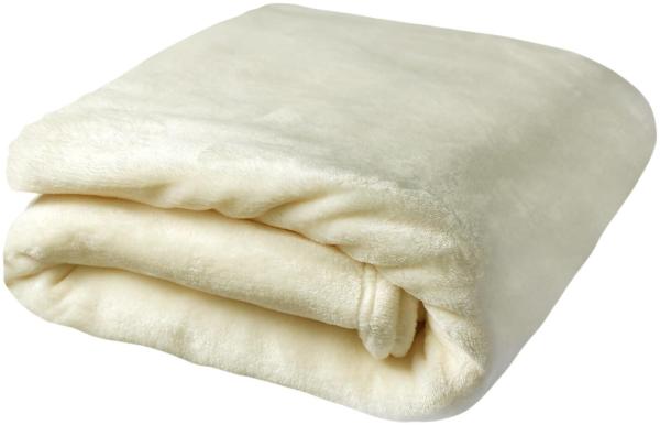 Traumschlaf Teddy-Fleece Kuscheldecke|150x200 cm| wollweissTraumschlaf Teddy-Fleece Kuscheldecke