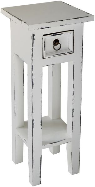 Beistelltisch SILKE - Mahagoni Weiß 67 x 25 x 25 cm | Couchtisch Sofatisch Abstelltisch