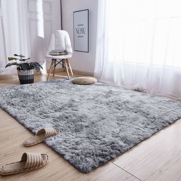 Strado Teppich Ombre Shaggy Strado 60x120 OmbreSilver (hellgrau)