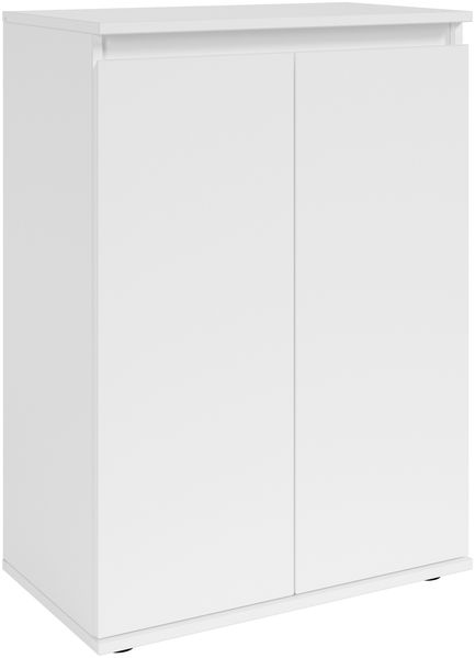 Kommode >Brest< 2 Türen, 1 Boden, in weiß - 60x84x35cm (BxHxT)