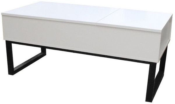 HTI-Living Couchtisch Couchtisch höhenverstellbar mit Stauraum Weiß (Stück, 1-St, 1 Couchtisch), Beistelltisch