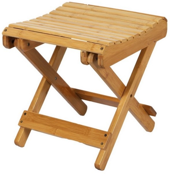 Urban Living Sitzhocker Bambus Klapphocker Klappstuhl Klapp-Sitz klappbarer Stuhl Bild 4