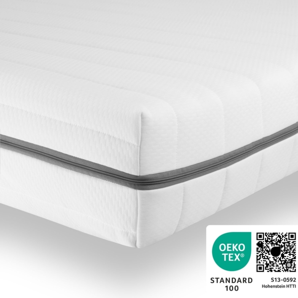Matratze 140x220, Kaltschaum, Orthopädische 7 Zonen Matratze, Härtegrad H2