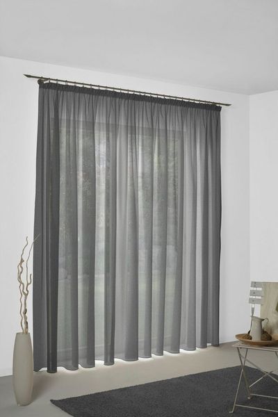 Wirth Vorhang Sunday (1 St), Kräuselband, halbtransparent, Jacquard, nach Maß