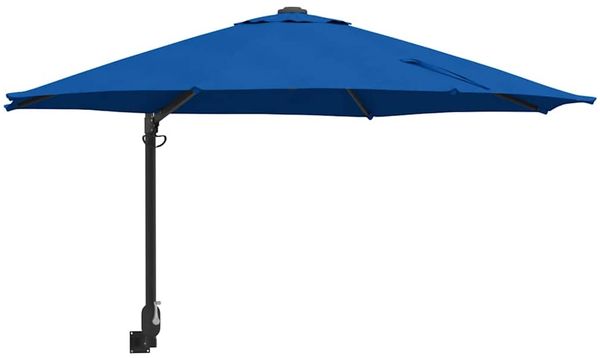 Garten-Sonnenschirm, Terrassenschirm Azurblau 248 x 248 x 148 cm