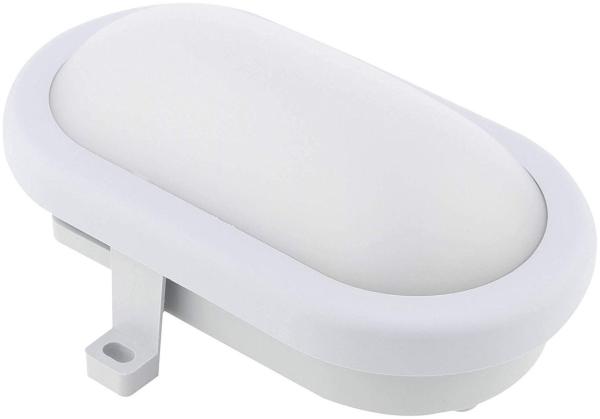 LED Oval-Armatur REV mit HF-Sensor10W,800lm, 168x115x70mm, 6500K, grau