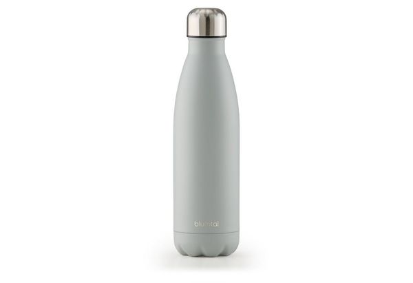 Blumtal Trinkflasche 500 ml Edelstahl - auslaufsichere Isolierflasche - BPA-freie Trinkflasche kalt & warm - doppelwandige Insulated Bottle - rostbeständige Isolierflasche Ultimate Grey - Grau