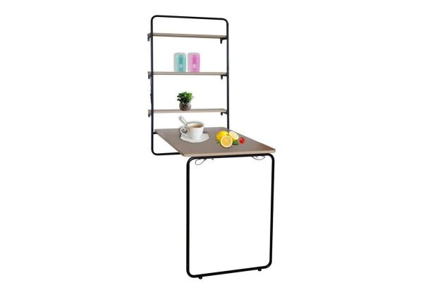 HTI-Line Klapptisch Wandklapptisch Cora mit Kreidetafel (Stück, 1-St, 1x Klapptisch ohne Dekoration), Wandtisch Schreibtisch Studententisch