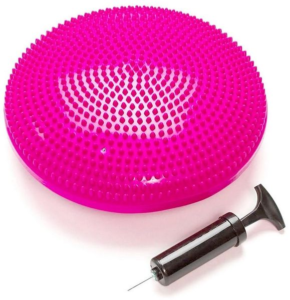 OSTWOLKE Balancekissen Ballsitzkissen Luftkissen Noppenkissen inkl. Pumpe, für aufrechte Haltung, Fitness-, Reha-, Balance- & Krafttraining