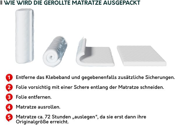 Taschenfederkernmatratze Gitos (Größe: 120 x 200) Bild 4
