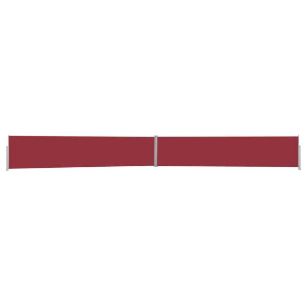 vidaXL Ausziehbare Seitenmarkise 170x1200 cm Rot 313398