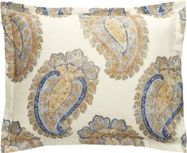 Gant Home Kopfkissenbezug mit Reißverschluss Sateen Paisley Mild White (80x80 cm) 851030401-133-80x80