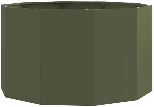 vidaXL Pflanzkübel Olive Grün 90 x 90 x 50 cm Stahl 883755