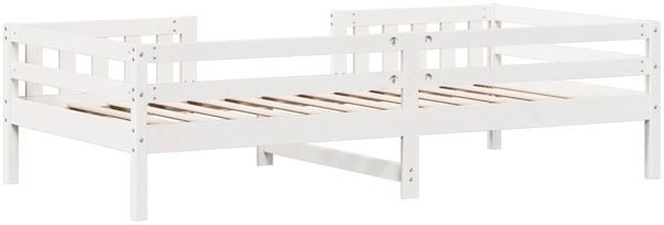 vidaXL Massivholzbett ohne Matratze Weiß 90x190 cm Kiefernholz 846980 Bild 6