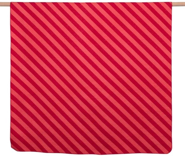 David Fussenegger Flanelldecke Silvretta Diagonale Streifen Rot (200x140 cm) 46001540