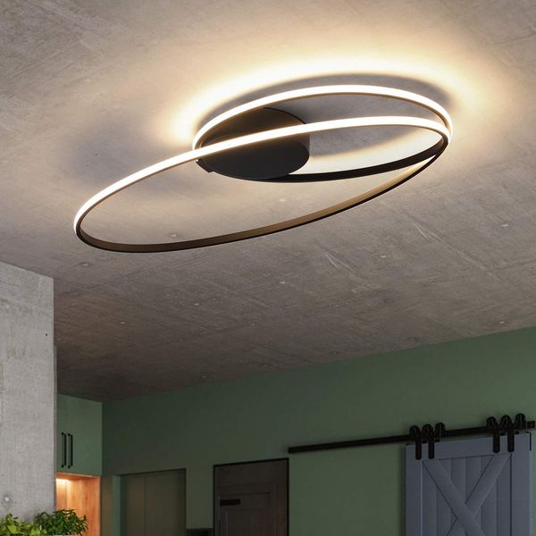 ZMH LED Deckenleuchte Wohnzimmer 36W Wohnzimmerlampe Schlafzimmer 3000K Warmweiß