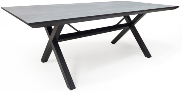 osoltus Tottenham Gartentisch Aluminium 200x100cm anthrazit Ceramic Platte