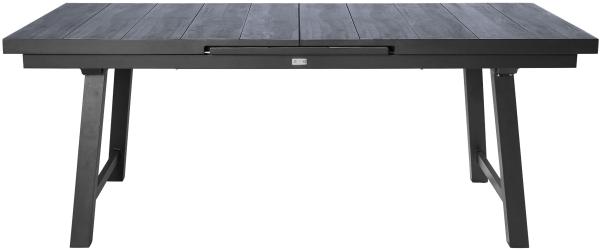 Gartentisch Keramo Dining, Keramik, Grau, Schwarz, 200 x 76 x 100 cm