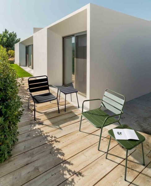 Beistelltisch Marlyn aus Stahl, Army Bild 4