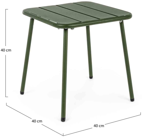 Beistelltisch Marlyn aus Stahl, Army Bild 3