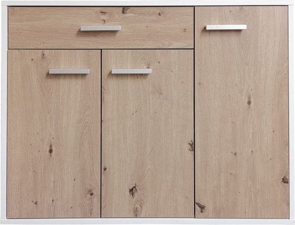 HTI-Living Sideboard Sideboard Nina Weiß Artisaneiche (Stück, 1 Sideboard), Anrichte Kommode Schrank