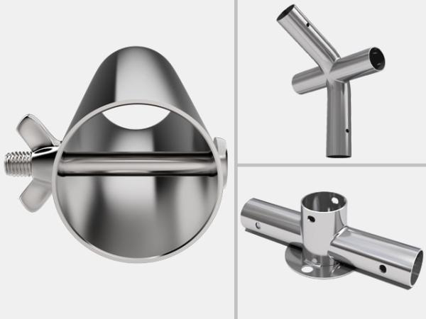 Festzelt Partyzelt 3x6 m PREMIUM, hochwertige PVC Plane 750 N in grün-weiß 100% wasserdicht mit Bodenrahmen Bild 8