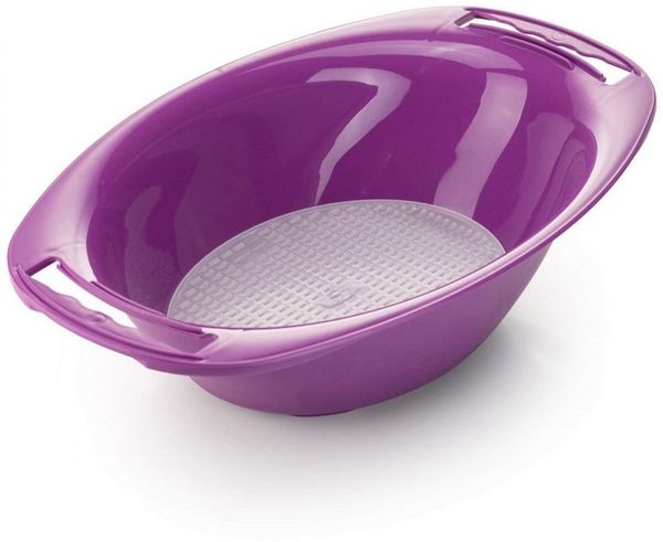 Börner Auffangbehälter Auffangschale oval mit Sieb für Börner V5 und V6