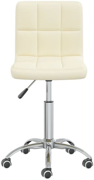 vidaXL Bürostuhl Drehbar Creme Stoff [334315] Bild 2