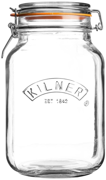 Kilner Bügelverschlussglas quad. 1,5 L 12x12x19,5 cm