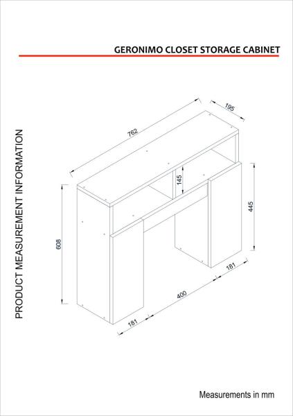 Toiletten Hängeschrank Geronimo Weiß Bild 5
