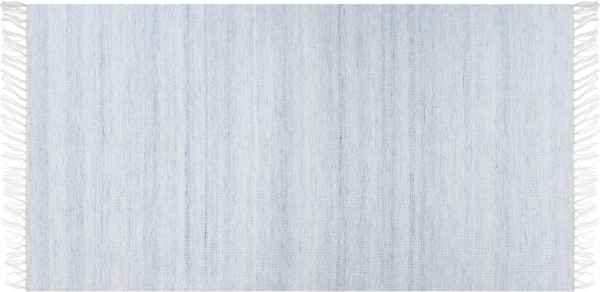 Teppich hellblau 80 x 150 cm Kurzflor MALHIA