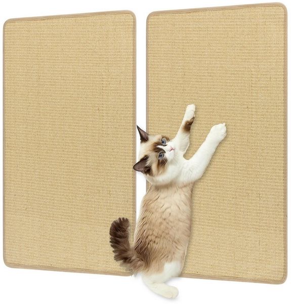 KOMFOTTEU Kratzmatte, (2er Set), Katzenteppich Kratzbrett Wand 80 x 50 cm