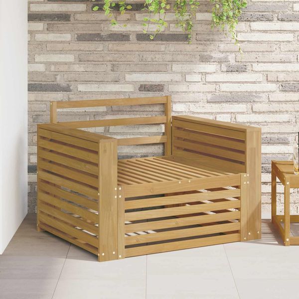 vidaXL Outdoor-Sofa Massivholz Akazie Weiß 3439141