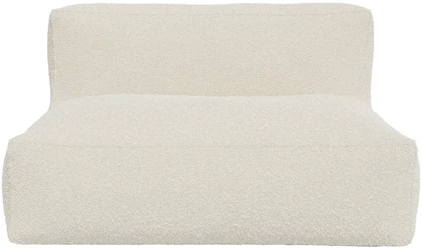 Vente-unique - NOUMARA Sofa Stoff Weiß - B 95 cm x H 80 cm x L 135 cm
