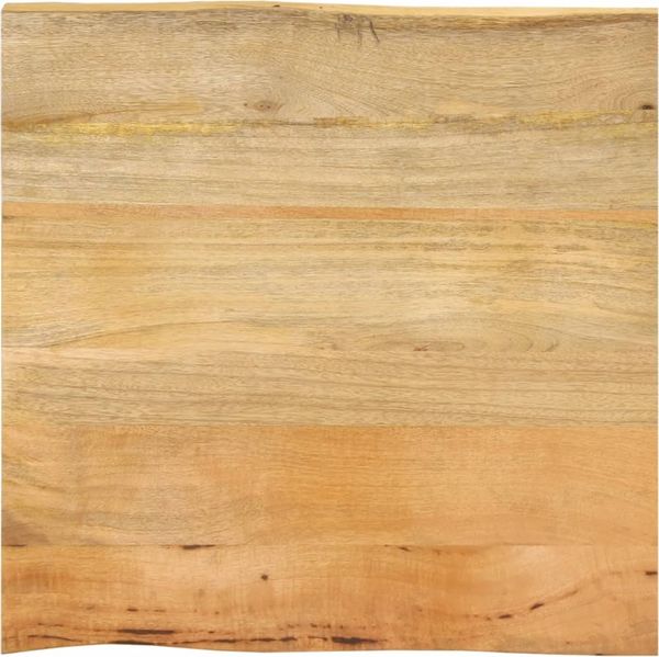 vidaXL Tischplatte mit Baumkante 80x80x2,5 cm Massivholz Mango 370722